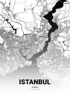 Istanbul Turkey Map