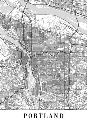 Portland White Map