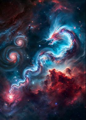 Nebula Dragon Wyrm Art