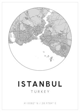 Istanbul Minimal Map