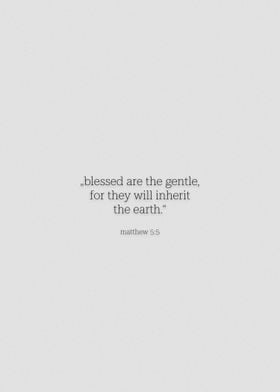 matthew 5 verse 5