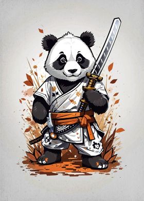 Panda samurai