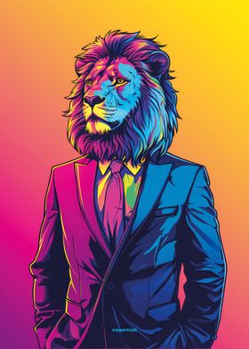Lion Miami Portrait