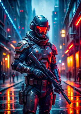 futuristic soldier