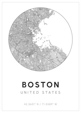 Boston Minimal Map