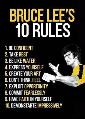 10 Rules Bruce Lee