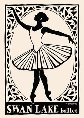 Swan Lake Ballet Poster