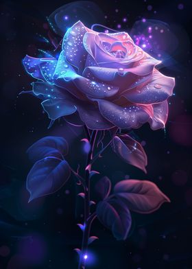 Cosmic Rose Flower 