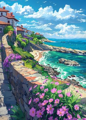 Seaside Stroll Landscape