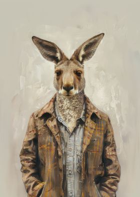 Kangaroo in Jacket