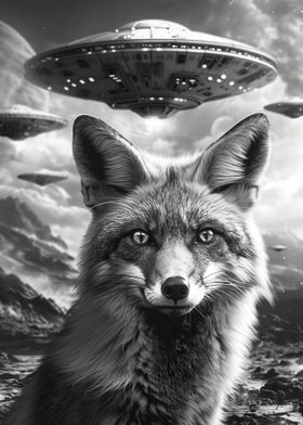 UFO Alien Fox