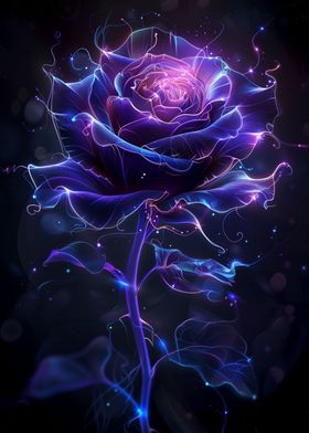 Cosmic Rose Flower 