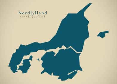 Nordjylland Denmark map