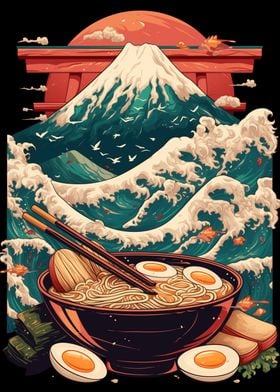 Mount Fuji Ramen Bowl