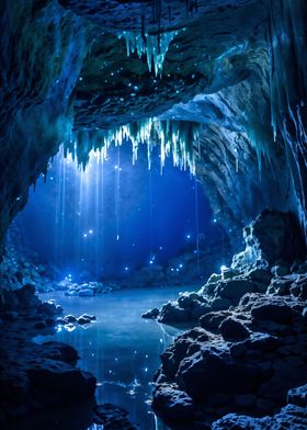Icicles in a Cave