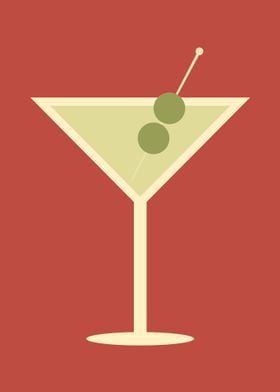 Martini drink vector art