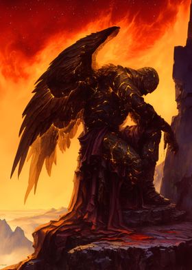 Volcano Stone Angel Knight