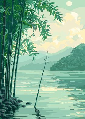 Bamboo Lake Scenery