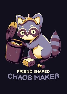 Raccoon Friend Chaos Maker