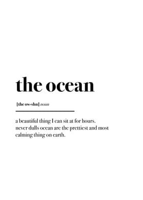 The ocean