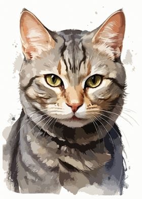 Cute Cat Painting