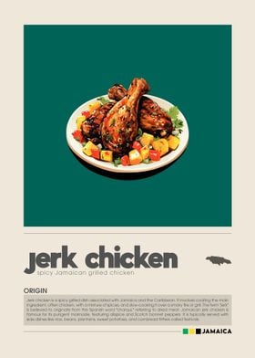 Jerk Chicken food art