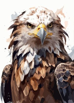 Eagle Watercolor Painting