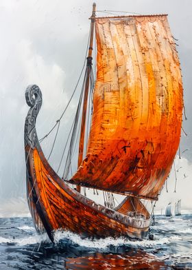 Sailing Viking Ship