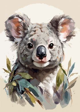 Cute Koala Painting