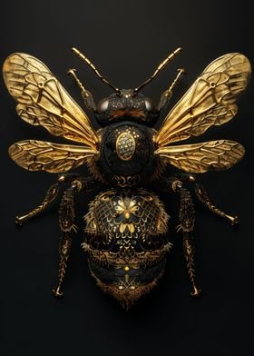 Black and Gold Bee