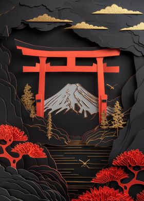 Mountain Torii Gate 