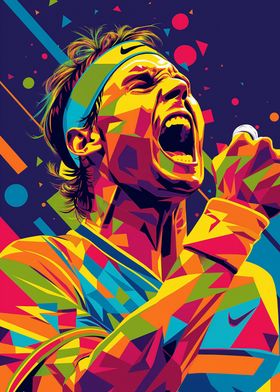 Rafael Nadal Wpap Pop Art