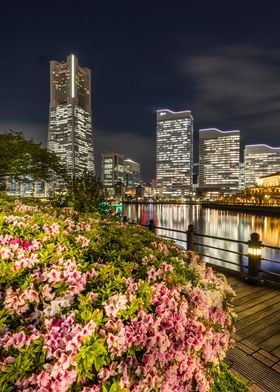 Yokohama skyline at night
