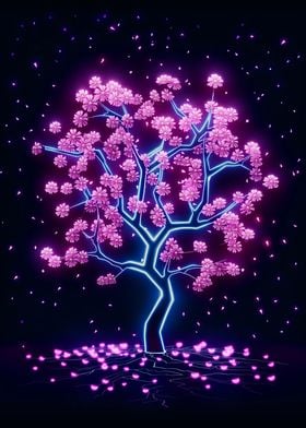 Neon Sakura tree 