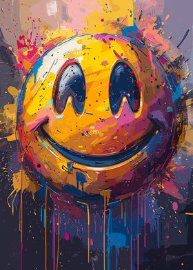 Colorful Smiling Face