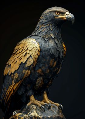 Black and Gold Eagle