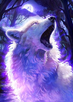 Howling Magical Wolf