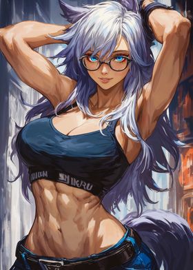 Fit Anime Foxgirl