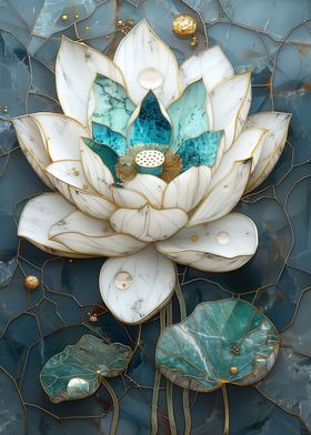 Kintsugi Lotus Flower