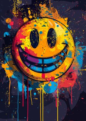 Smiles on Colorful Faces