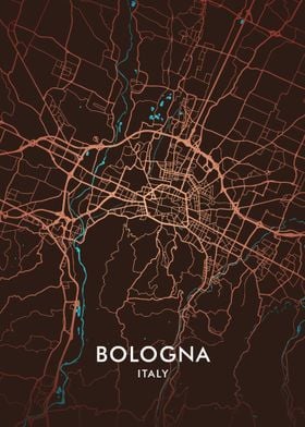 Bologna City Map