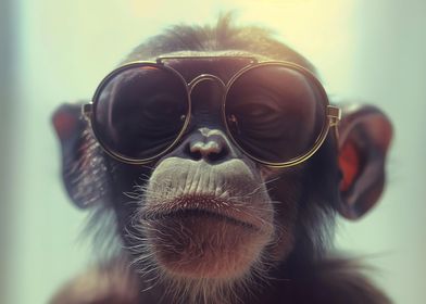 Monkey with glasses Animal