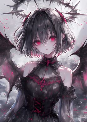 Bat Wings Demon Girl