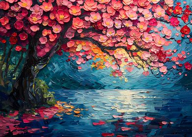 Cherry Blossom Painting