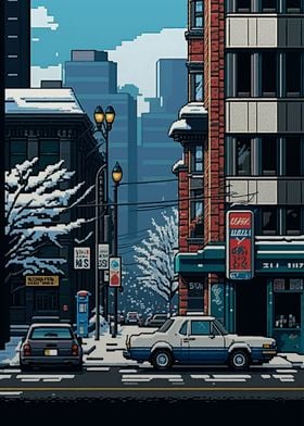 Sapporo Pixel Art