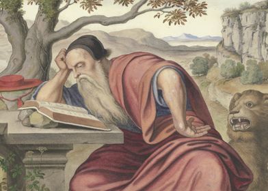 St Jerome as hermit 