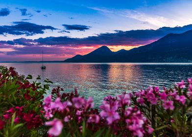 Serene Lake Garda Sunset