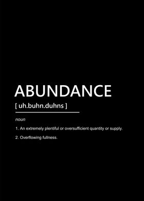 abundance in meaning