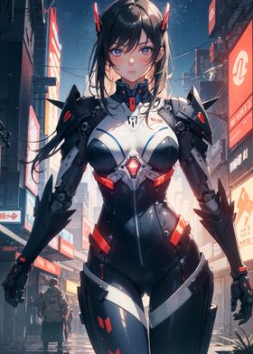 Anime Cyberpunk Girl