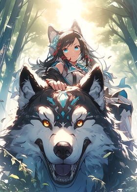 The girl and the Wolf